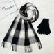 Комплект жіночий зимовий (шарф+рукавички) M&JJ One size чорний + сірий 8064 - 4185 8064 - 4185 фото 1