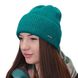 Комплект жіночий зимовий ангора з вовною на флісі (шапка+рукавички) ODYSSEY 56-58 см зелений 12715 - 4171 12715 - 4171 фото 4