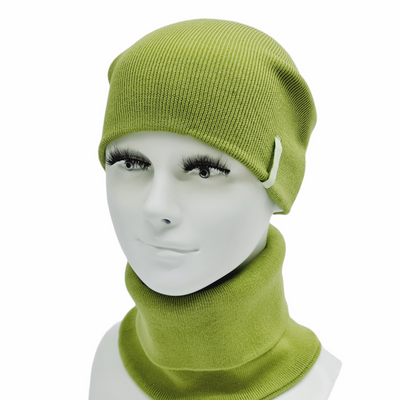 Комплект чоловічий демісезонний віскозний (шапка+шарф-снуд) Odyssey 56-59 см фісташка 12902 - 12673 12902 - 12673 фото