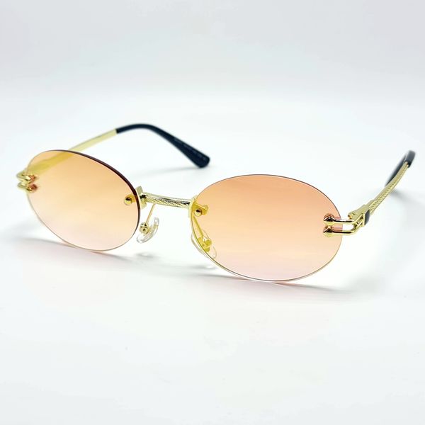 Сонцезахисні окуляри M&J Жіночі голограма рожево-золотистий (6015) 6015 фото