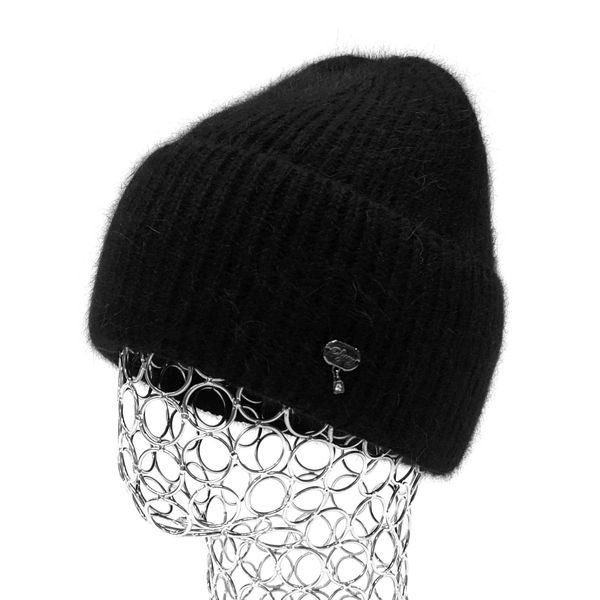 Комплект жіночий зимовий ангоровий на флісі (шапка+бафф) ODYSSEY 56-59 см Чорний 13874 - 12542 13874 - 12542 фото