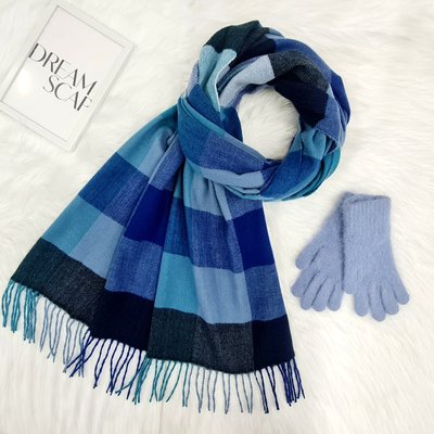 Комплект женский зимний (шарф+перчатки) M&JJ One size джинс 8045 - 4216 8045 - 4216 фото