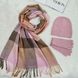 Комплект жіночий зимовий ангора з вовною (шапка+шарф+рукавички) ODYSSEY 56-58 см різнокольоровий 13759- 8027 - 4066 мак фото 1