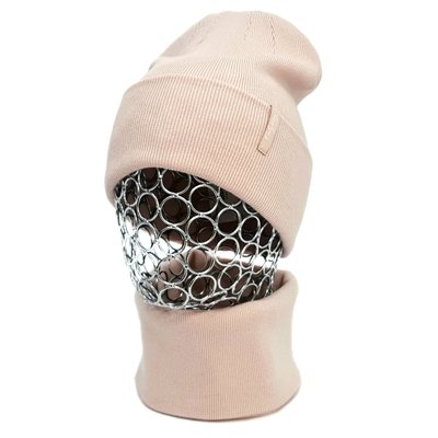 Комплект жіночий демісезонний віскозний шапка+шарф-снуд Odyssey 56-59 см екрю 12445 - 12600 челентано комплект фото