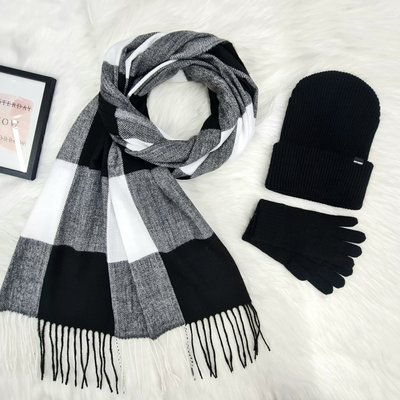 Комплект жіночий зимовий ангора з вовною (шапка+шарф+рукавички) ODYSSEY 57-59 см різнокольоровий 12533 - 1119 - 4062 блейк фото