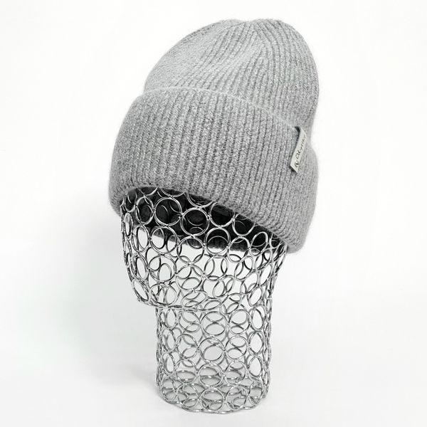 Комплект жіночий зимовий ангора з вовною на флісі (шапка+рукавички) ODYSSEY 57-59 см Сірий 12972 - 4002 12972 - 4002 фото