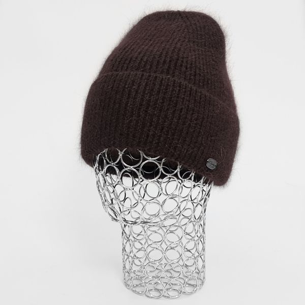 Комплект жіночий зимовий ангоровий на флісі (шапка+шарф+рукавиці) ODYSSEY 55-58 см шоколадний 12991 - 8061 - 4124 латина фото