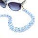 Ланцюжок для окулярів пластиковий M&J 20х22 мм блакитний 118 118-ц фото 2