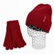 Комплект жіночий зимовий ангора з вовною на флісі (шапка+рукавички) ODYSSEY 57-59 см Бордовий 12983 - 4091 12983 - 4091 фото 1