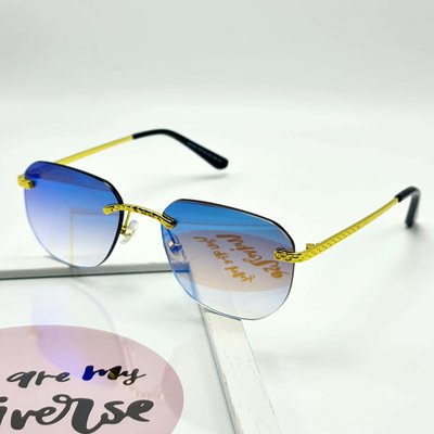 Сонцезахисні окуляри M&J Жіночі голограма блакитний (6002) 6002 фото