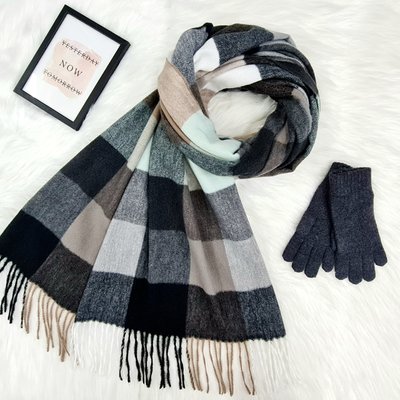 Комплект жіночий зимовий (шарф+рукавички) M&JJ One size маренго 8025 - 4082 8025 - 4082 фото