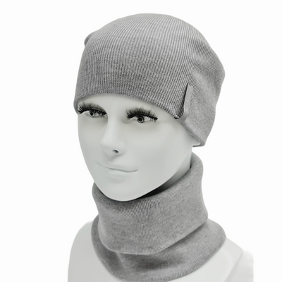 Комплект чоловічий демісезонний віскозний (шапка+шарф-снуд) Odyssey 56-59 см сірий 12903 - 12611 12903 - 12611 фото