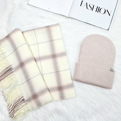 Комплект жіночий зимовий ангоровий (шапка+шарф) ODYSSEY 57-59 см різнокольоровий 12536 - 8008 байс фото