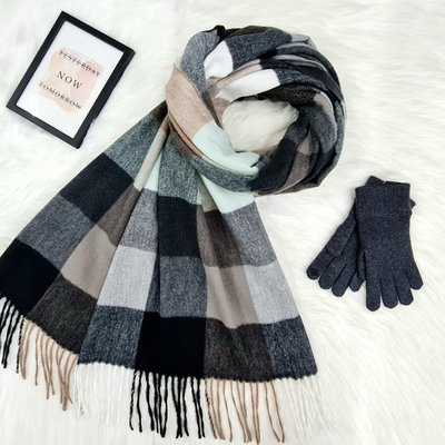 Комплект жіночий зимовий (шарф+рукавички для сенсорних екранів ) M&JJ One size маренго 8025 - 4115 8025 - 4115 фото