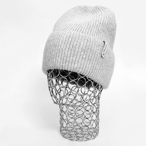 Комплект жіночий зимовий ангора з вовною на флісі (шапка+рукавички) ODYSSEY 57-59 см Сірий 12971 - 4001 12971 - 4001 фото