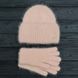 Комплект женский зимний из ангоры на флисе (шапка+бафф+перчатки) ODYSSEY 56-59 см Абрикосовый 13888 - 13079 - 13888 - 13079 - 4207 фото 2
