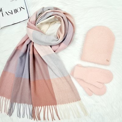 Комплект жіночий зимовий ангоровий (шапка+шарф+рукавиці) ODYSSEY 56-58 см різнокольоровий 12849 - 12895 - 4141-1 гуна фото