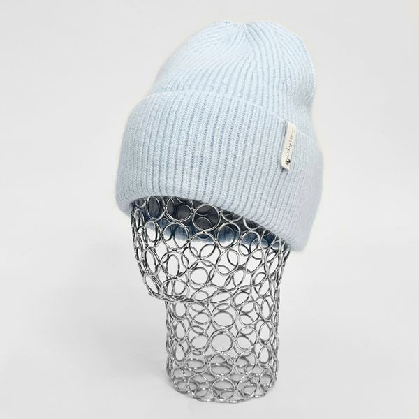 Комплект жіночий зимовий ангора з вовною на флісі (шапка+рукавички) ODYSSEY 57-59 см Блакитний 12979 - 4170 12979 - 4170 фото