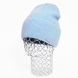 Шапка жіноча зимова (вовна+ПА) на флісі Odyssey 55-58 см Блакитний 13149 парика фото 1