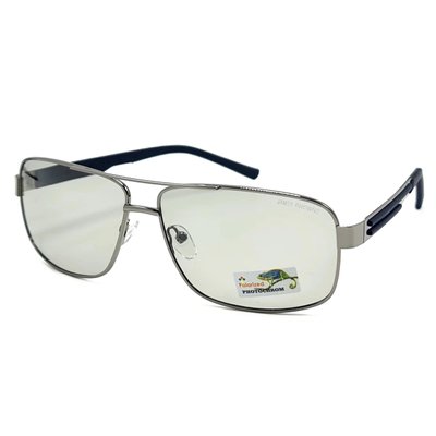 Сонцезахисні окуляри Чоловічі Поляризаційні з фотохромною лінзою JAMES BROWNE сірий 3085 3085 фото