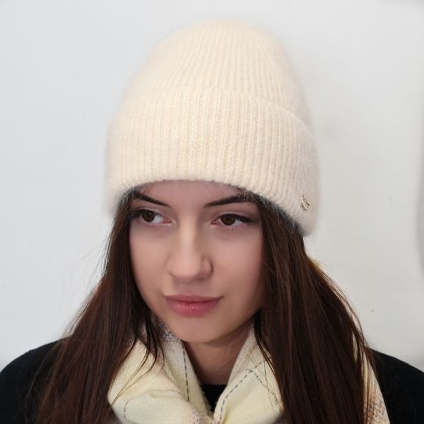 Комплект жіночий зимовий ангоровий на флісі (шапка+шарф+рукавиці) ODYSSEY 56-58 см різнокольоровий 12999 - 8008 - 4148 латина фото