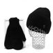 Комплект жіночий зимовий ангоровий на флісі (шапка+рукавиці) ODYSSEY 56-59 см Чорний 13874 - 4135 13874 - 4135 фото 4