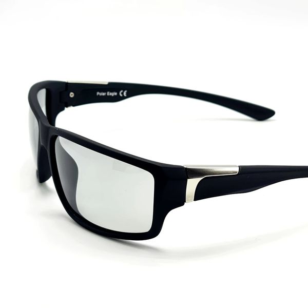 Сонцезахисні окуляри Чоловічі Поляризаційні з фотохромною лінзою Polarized сірий (319) 319 фото