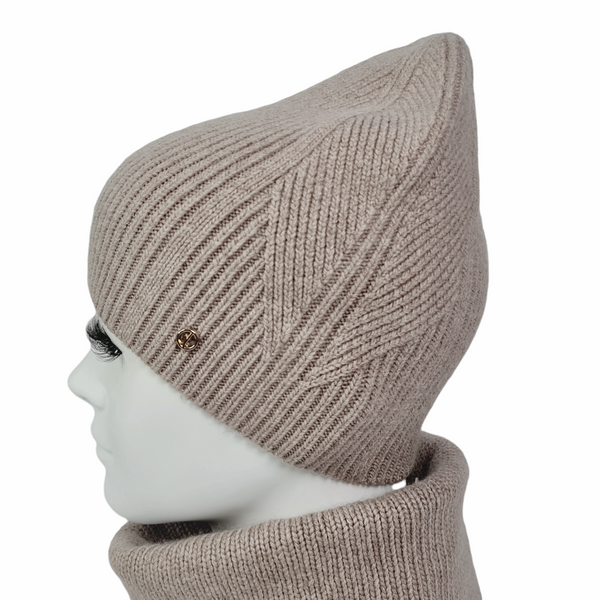 Комплект жіночий зимовий ангора з вовною (шапка+шарф) ODYSSEY 56-58 см різнокольоровий 12242 - 8008 каприз фото