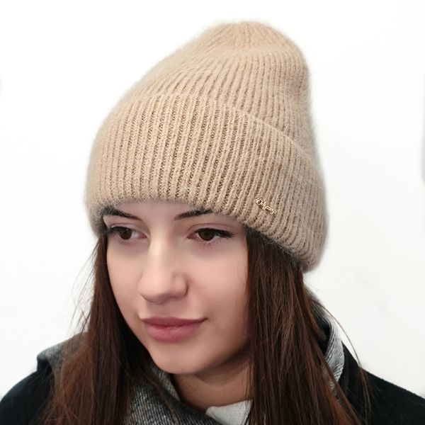 Комплект жіночий зимовий ангоровий на флісі (шапка+бафф+рукавиці) ODYSSEY 55-58 см Бежевий 12839 - 13091 - 4132 12839 - 13091 - 4132 фото