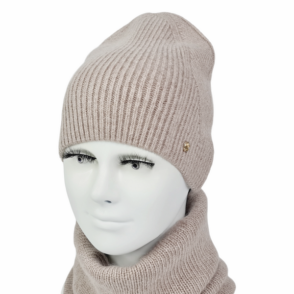 Комплект жіночий зимовий ангора з вовною (шапка+шарф) ODYSSEY 56-58 см різнокольоровий 12242 - 8008 каприз фото