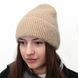 Комплект жіночий зимовий ангоровий на флісі (шапка+бафф+рукавиці) ODYSSEY 55-58 см Бежевий 12839 - 13091 - 4132 12839 - 13091 - 4132 фото 6