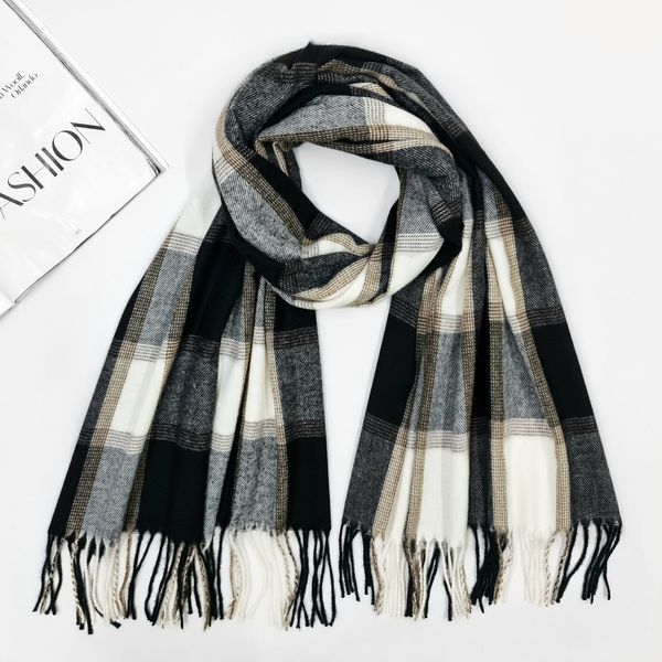 Комплект жіночий зимовий (шарф+рукавиці) M&JJ One size Чорний + сірий 8064 - 4096 8064 - 4096 фото