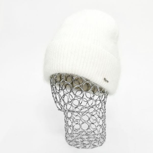 Комплект жіночий зимовий ангоровий на флісі (шапка+шарф+рукавиці) ODYSSEY 56-58 см білий 12825 - 8131 - 4122 бристоль фото