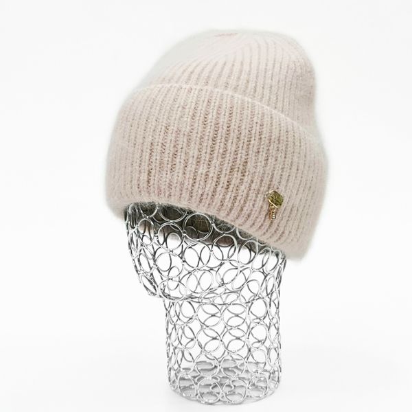 Комплект жіночий зимовий ангоровий на флісі (шапка+рукавиці) ODYSSEY 56-59 см Бежевий 13880 - 4191 13880 - 4191 фото