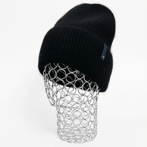 Комплект жіночий зимовий ангора з вовною на флісі (шапка+рукавички) ODYSSEY 57-59 см Чорний 12973 - 4062 12973 - 4062 фото