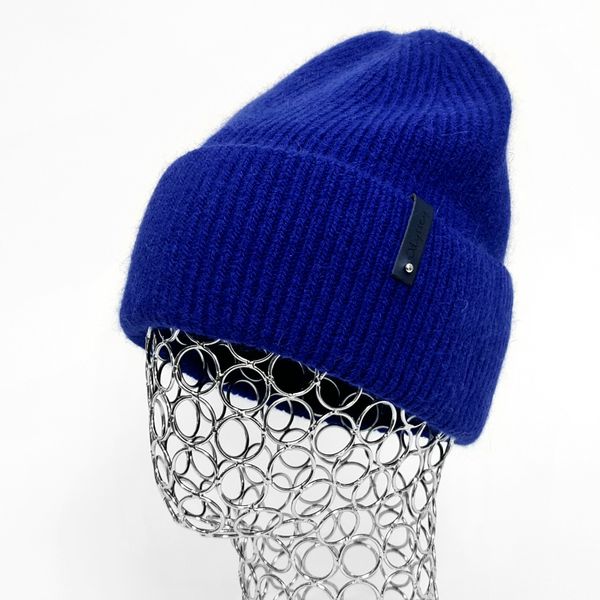 Комплект жіночий зимовий ангора з вовною на флісі (шапка+рукавички) ODYSSEY 57-59 см Синій 12984 - 4092 12984 - 4092 фото