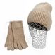Комплект жіночий зимовий ангора з вовною на флісі (шапка+шарф+рукавички) ODYSSEY 56-58 см різнокольоровий 12793 - 8131 - 4075 хелли фото 6