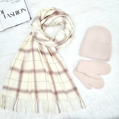 Комплект жіночий зимовий ангоровий на флісі (шапка+шарф+рукавиці) ODYSSEY 55-58 см різнокольоровий 12405 - 8008 - 4134 нильс фото