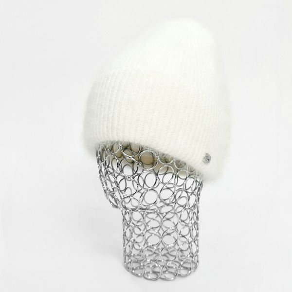 Комплект жіночий зимовий ангоровий на флісі (шапка+шарф+рукавиці) ODYSSEY 56-58 см білий 12742 - 8131 - 4122 латина фото