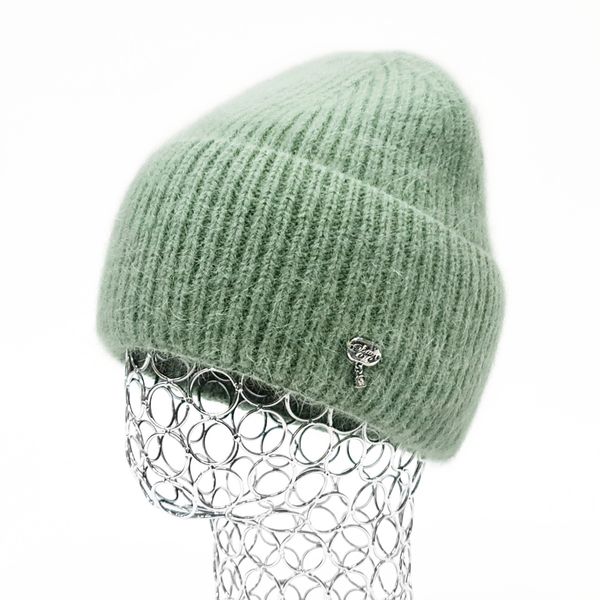 Комплект жіночий зимовий ангоровий на флісі (шапка+рукавиці) ODYSSEY 56-59 см Ментоловий 13877 - 4212 13877 - 4212 фото