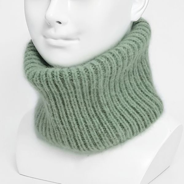 Комплект жіночий зимовий ангоровий на флісі (шапка+бафф) ODYSSEY 57-60 см Зелений 13815 - 13006 13815  - 13006 фото