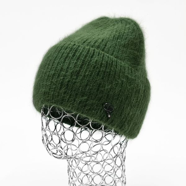 Комплект жіночий зимовий ангоровий на флісі (шапка+бафф) ODYSSEY 56-59 см Зелений 13909 - 13089 13909 - 13089 фото