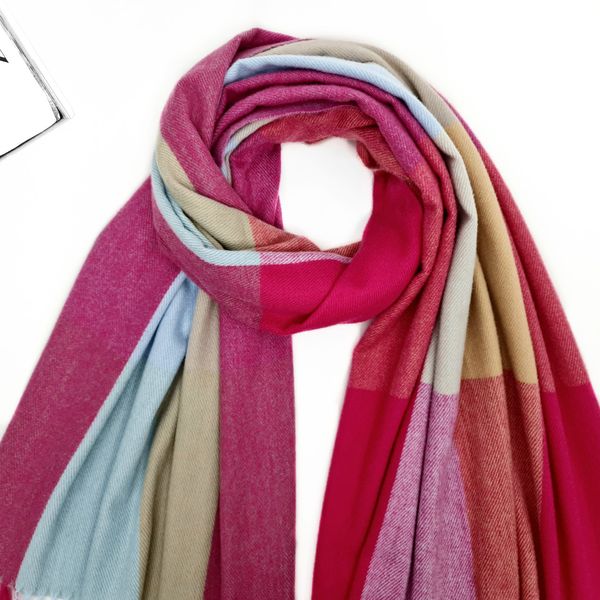 Комплект жіночий зимовий (шарф+рукавиці) M&JJ One size малиновий 1120 - 4159 1120 - 4159 фото