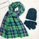 Комплект жіночий зимовий ангоровий на флісі (шапка+шарф+рукавиці) ODYSSEY 55-58 см різнокольоровий 12395 - 8047 - 4123 нильс фото 1