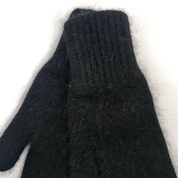 Комплект жіночий зимовий (шарф+рукавиці) M&JJ One size чорний + сірий 8064 - 4135 8064 - 4135 фото