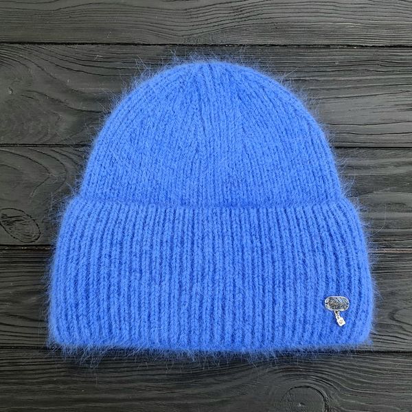 Комплект жіночий зимовий ангоровий на флісі (шапка+рукавиці) ODYSSEY 56-59 см Синій 13876 - 4221 13876 - 4221 фото