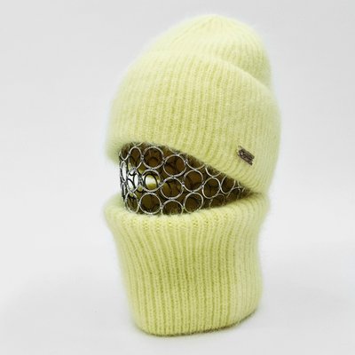 Комплект жіночий зимовий ангоровий на флісі (шапка+бафф) ODYSSEY 57-60 см Жовтий 13822 - 13080 13822 - 13080 фото