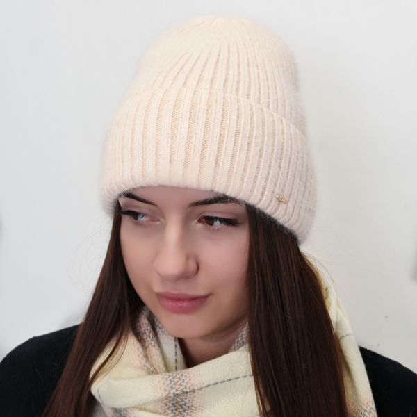 Комплект жіночий зимовий ангоровий на флісі (шапка+шарф+рукавиці) ODYSSEY 55-58 см різнокольоровий 12876 - 8008 - 4134 френсис фото
