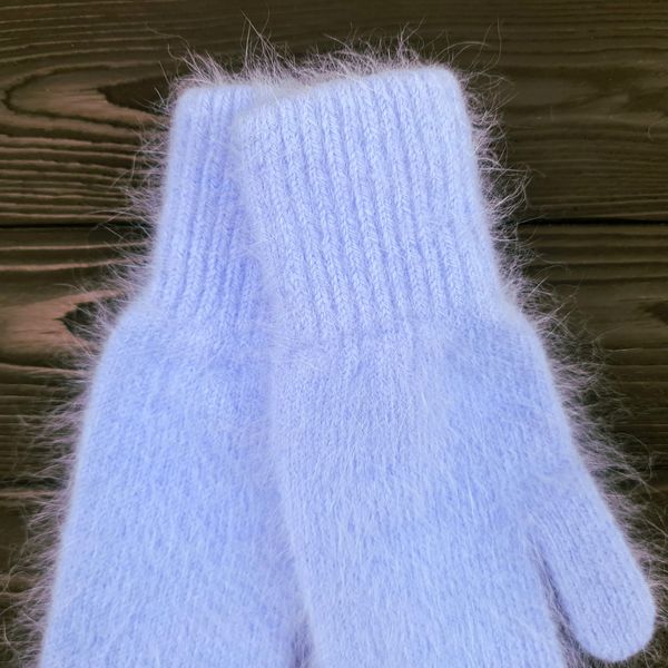 Комплект жіночий зимовий ангоровий на флісі (шапка+рукавиці) ODYSSEY 57-60 см Блакитний 13228 - 4136 13228 - 4136 фото