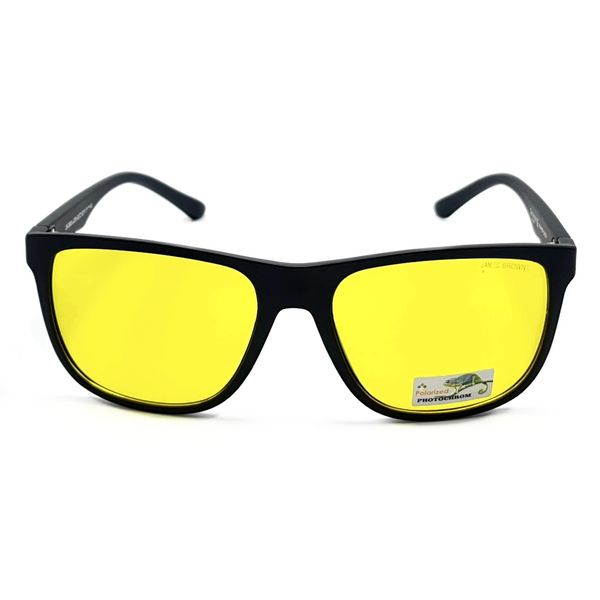 Сонцезахисні окуляри Чоловічі Поляризаційні з фотохромною лінзою JAMES BROWNE жовтий 3205 3205 фото